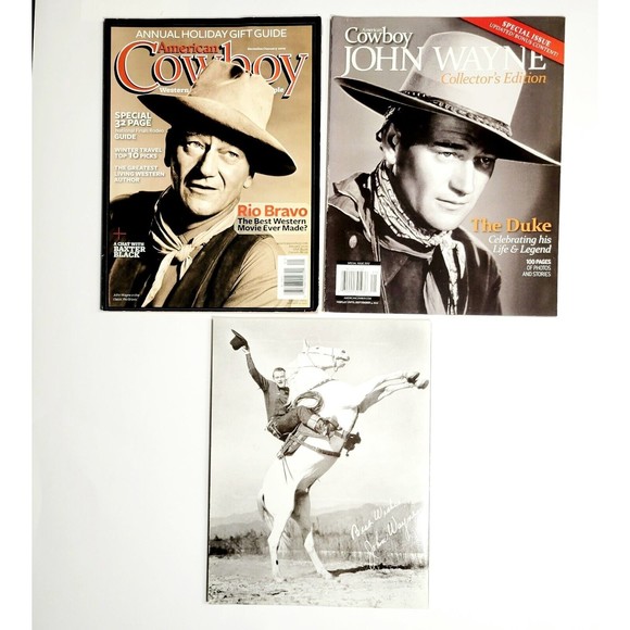 John Wayne All American Actor Cowboy Magazine Lot of 3 Westerns Hollywood EUC! - Picture 2 of 12